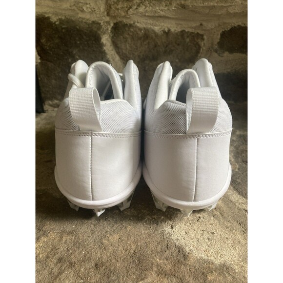 Nike Alpha Menace Pro Low Football Cleats White Black Men Size 10 CV6477-100 - Picture 5 of 7